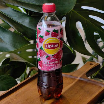 Холодный чай Липтон малина 0,5
