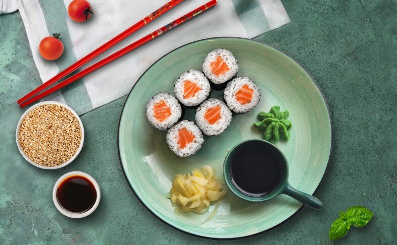 Мини Ролл Лосось