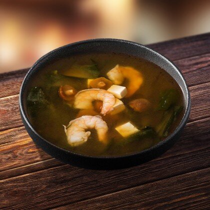 Мисо суп с креветками