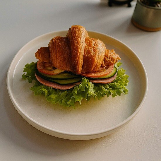 Круассан с ветчиной