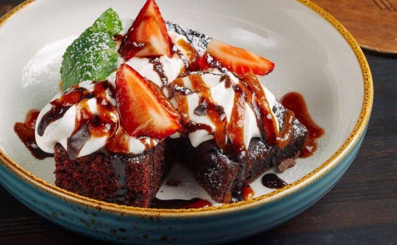 Брауни соленая карамель