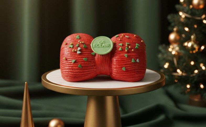 Бант новогодний