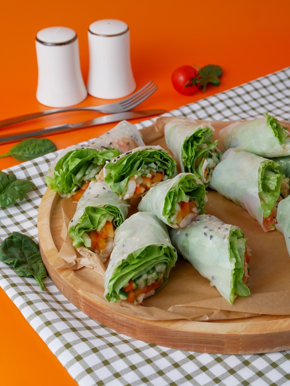 Спринг роллы с курицей 1шт