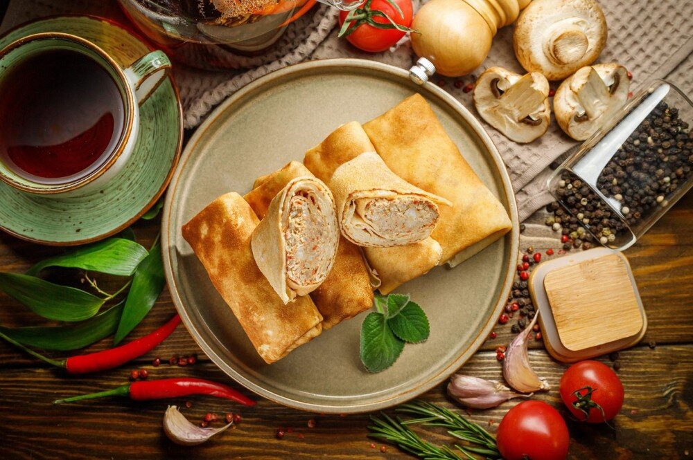 БЛИНЧИКИ С МЯСОМ