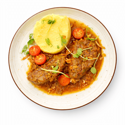 Говяжьи щечки с пюре, 250 г