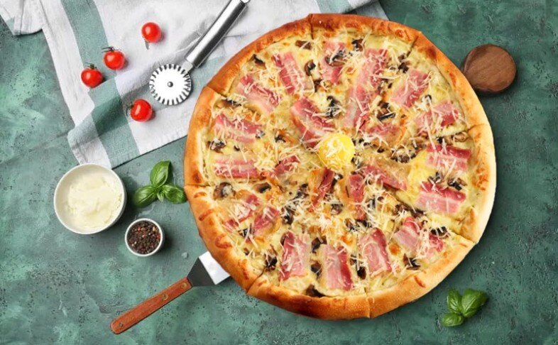 Пицца Карбонара 38см