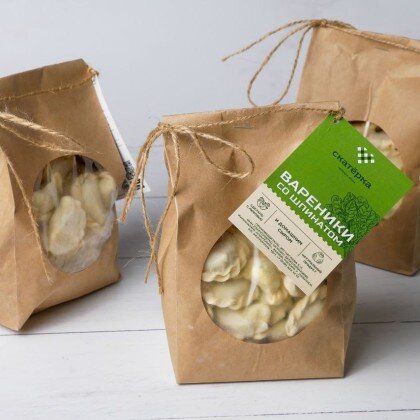 Вареники с шпинатом и сыром п/ф (весовой товар)