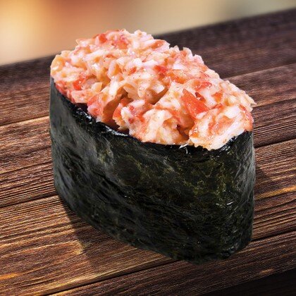 Острые суши с крабом