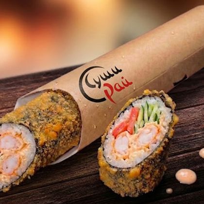 Японская шаверма в темпуре с креветкой