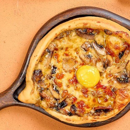 Хачапури по-Аджарски с грибами