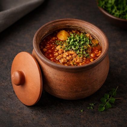 Чанахи с бараниной в горшочке