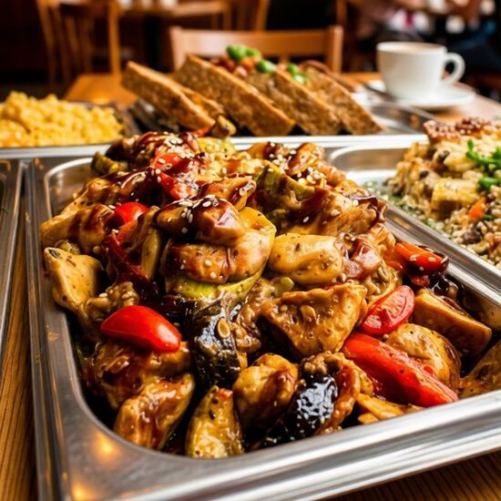 Свинина с кабачками и болгарским перцем(150гр)