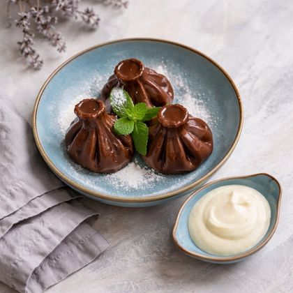 Хинкали с вишней