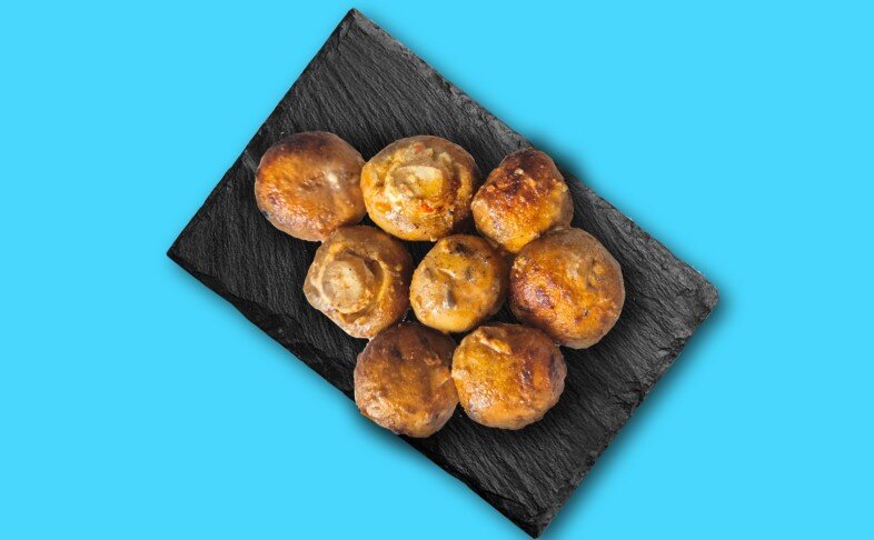 Шампиньоны с мангала