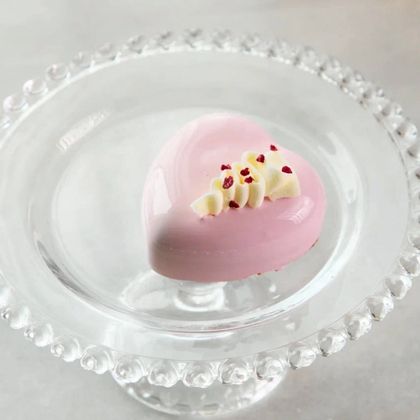 Муссовое пирожное "Сердце" вишня-шоколад