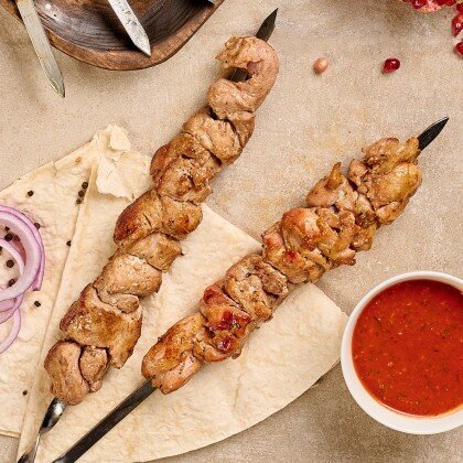 Шашлык из куриного бедра