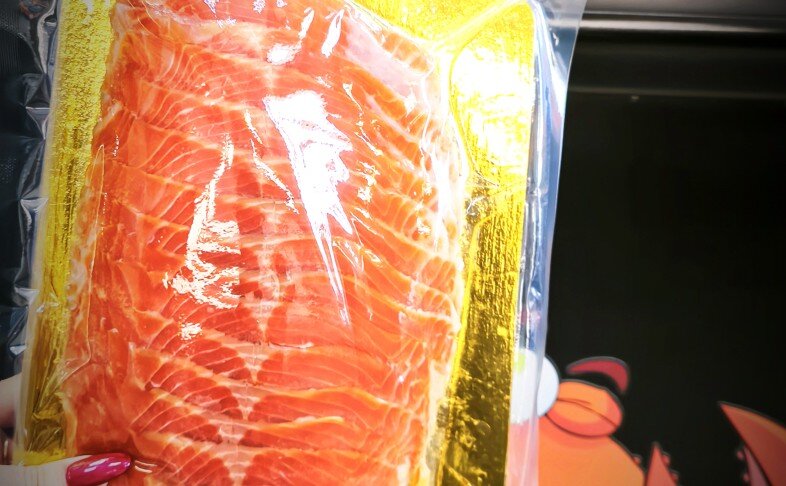 Семга слабосоленая, ломтики АКВАФИШ | 500гр LUX