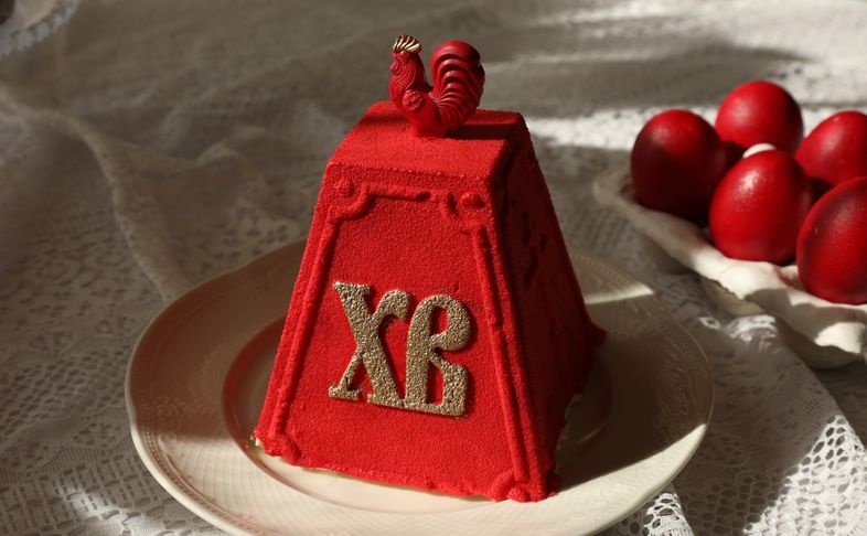 Пасха творожная "Красный велюр"