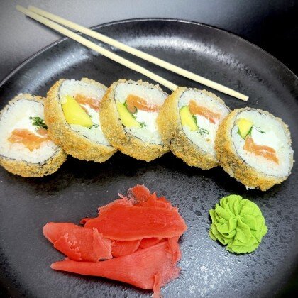 Кранч ролл с лососем