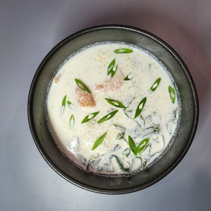 Сливочный суп с угрём