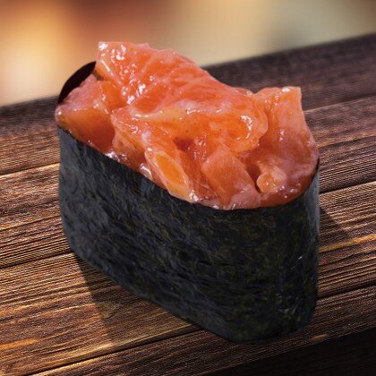 Острые суши с лососем