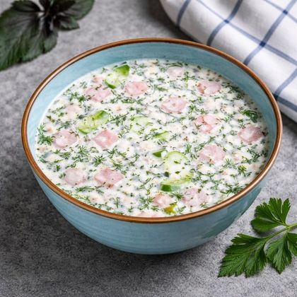 Окрошка на кефире